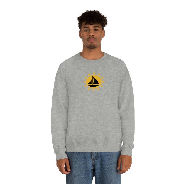 Sailboat and sun - Unisex Heavy Blend™ Crewneck Sweatshirt - Image 27