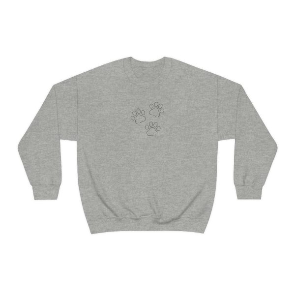 Dog foot print - Unisex Heavy Blend™ Crewneck Sweatshirt - Image 9