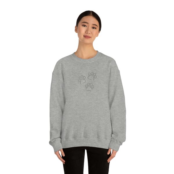 Dog foot print - Unisex Heavy Blend™ Crewneck Sweatshirt - Image 10