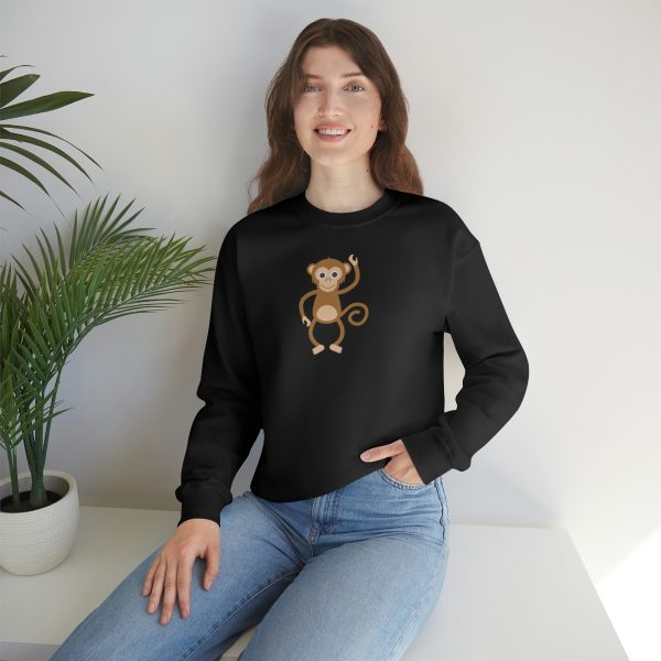 Monkey - Unisex Heavy Blend™ Crewneck Sweatshirt - Image 6