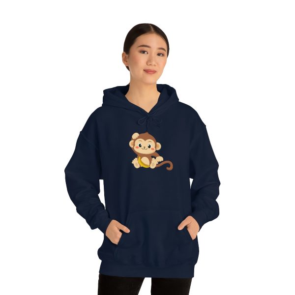 Monkey - Unisex Heavy Blend™ Hooded Sweatshirt - Image 3