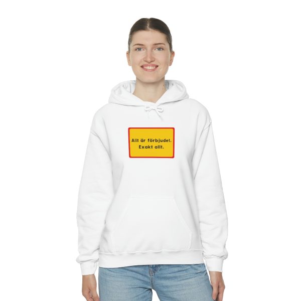 Everything is forbidden - Exactly everything in the Swedish language - Unisex Heavy Blend™ Hooded Sweatshirt - Image 12