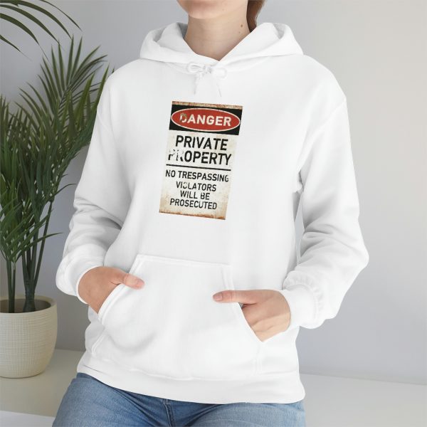 Danger - Private Property - Unisex Heavy Blend™ Hooded Sweatshirt - Image 14