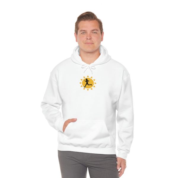 Female Runner Sun - Unisex Heavy Blend™ Hooded Sweatshirt - Image 13