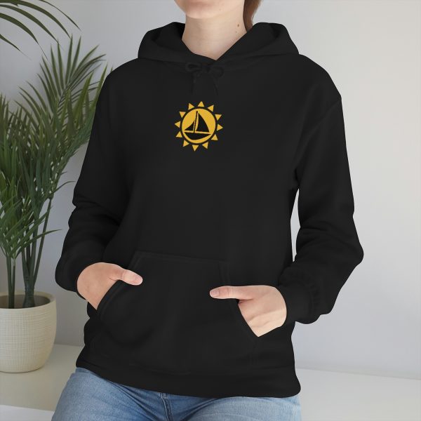 Sailboat and sun - Unisex Heavy Blend™ Hooded Sweatshirt - Image 22