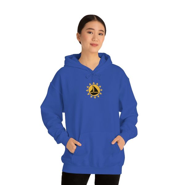 Sailboat and sun - Unisex Heavy Blend™ Hooded Sweatshirt - Image 50