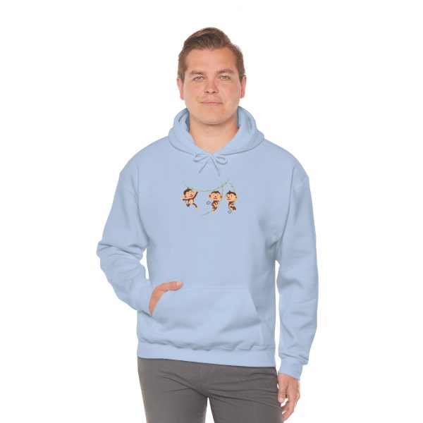 Monkeys - Unisex Heavy Blend™ Hooded Sweatshirt - Image 45