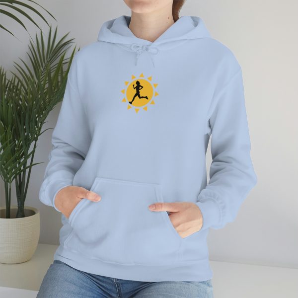 Female Runner Sun - Unisex Heavy Blend™ Hooded Sweatshirt - Image 46