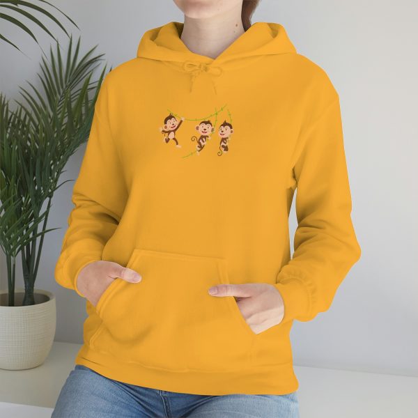 Monkeys - Unisex Heavy Blend™ Hooded Sweatshirt - Image 38