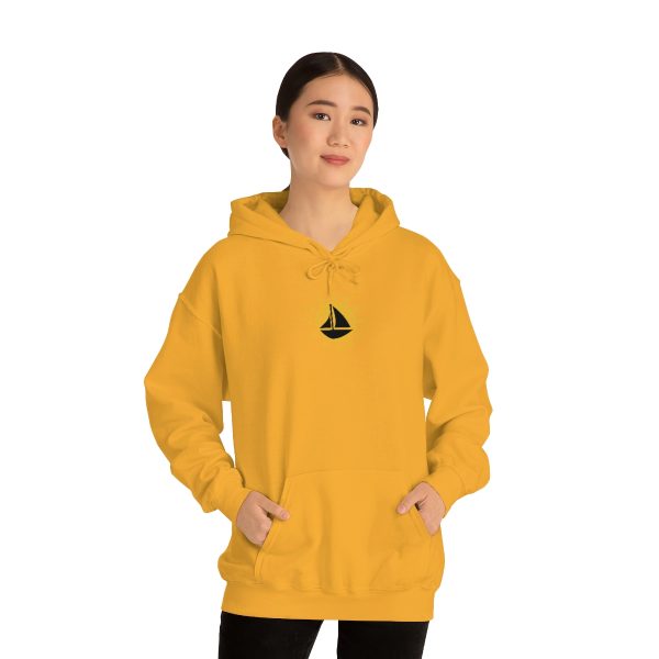 Sailboat and sun - Unisex Heavy Blend™ Hooded Sweatshirt - Image 34