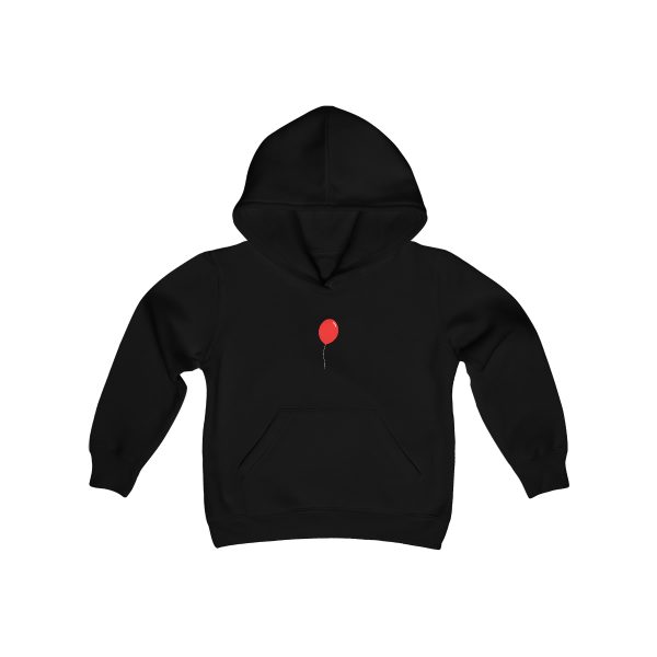 Red Balloon - Youth Heavy Blend Hooded Sweatshirt - Image 3