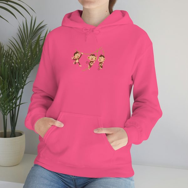 Monkeys - Unisex Heavy Blend™ Hooded Sweatshirt - Image 62