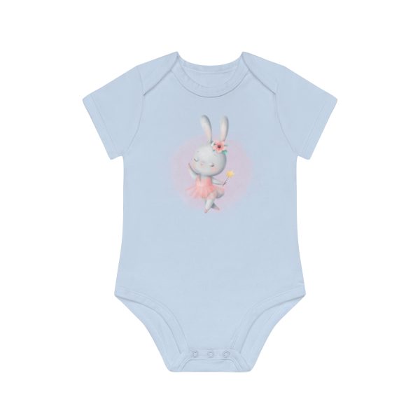 Easter Bunny - Baby Organic Short Sleeve Bodysuit - Image 7