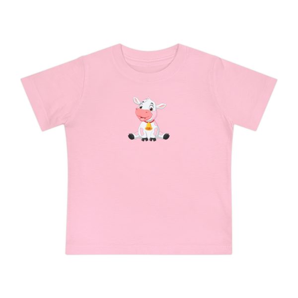 Balloon tee shirt pink with cow