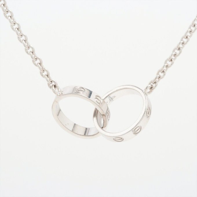 CARTIER Baby Love Necklace 750(WG) 7.2g