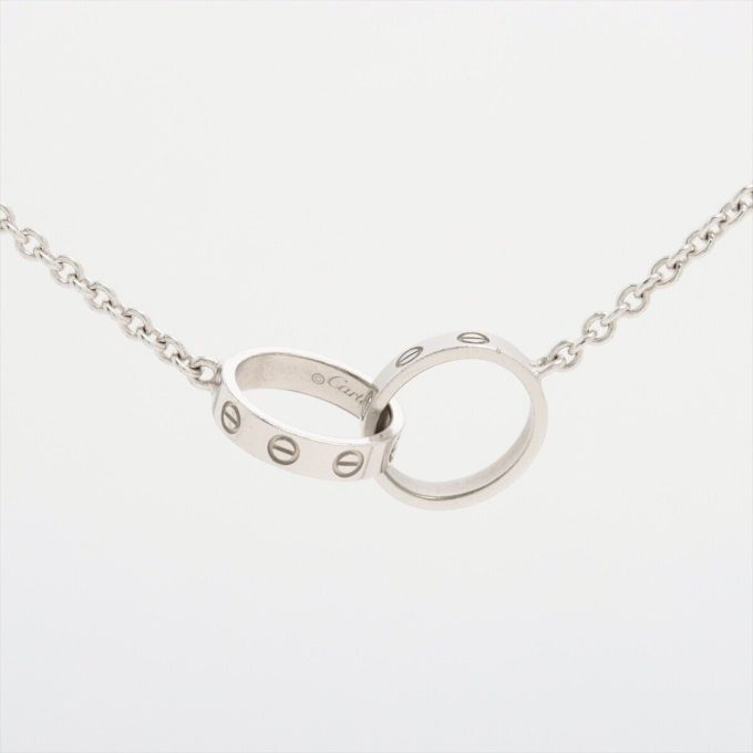 CARTIER Baby Love Necklace 750 White Gold 7.2g