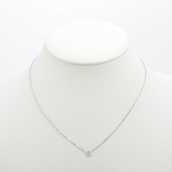 CARTIER Lm Diamond Necklace 18K White Gold 3.1g - Image 5