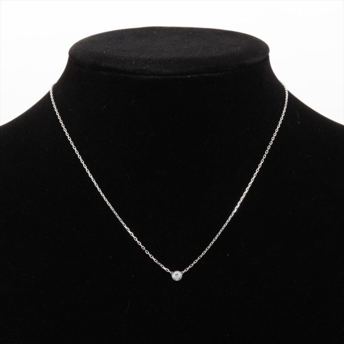 CARTIER SM Diamond Necklace 750(WG) 3.0g - Image 5