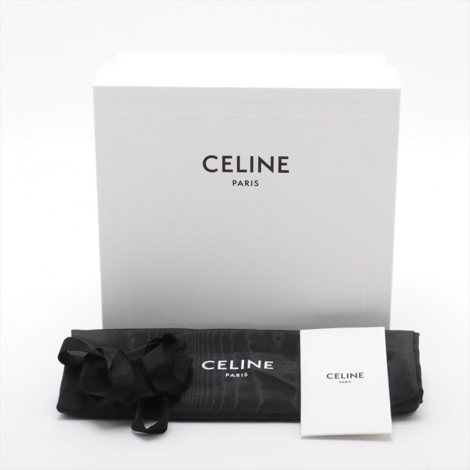 CELINE Blue Triomphe Leather Vanity Bag - Image 10