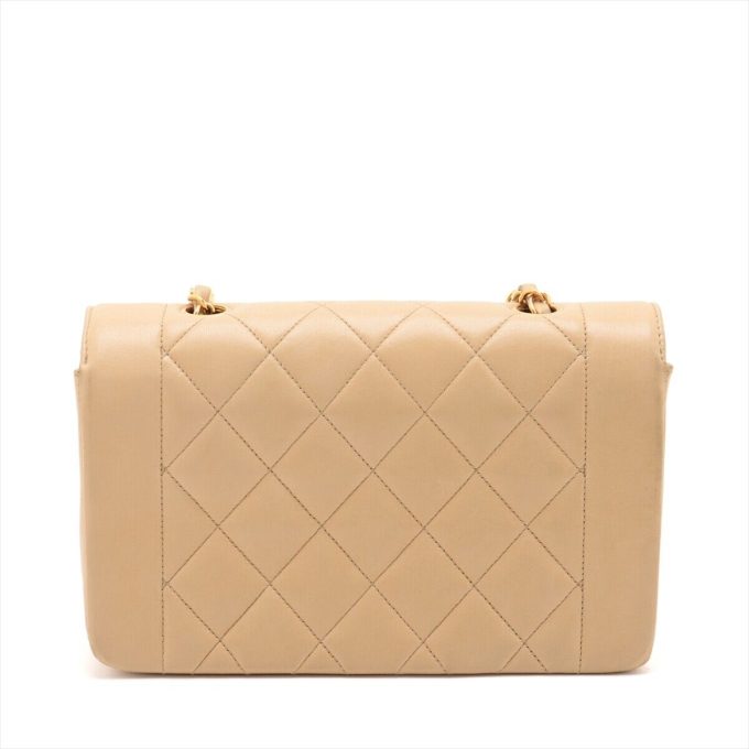 CHANEL Beige Gold Met Matelasse Lambskin Flap Bag - Image 2