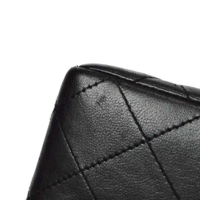 CHANEL Black Lambskin Medium Classic Flap Handbag - Image 6