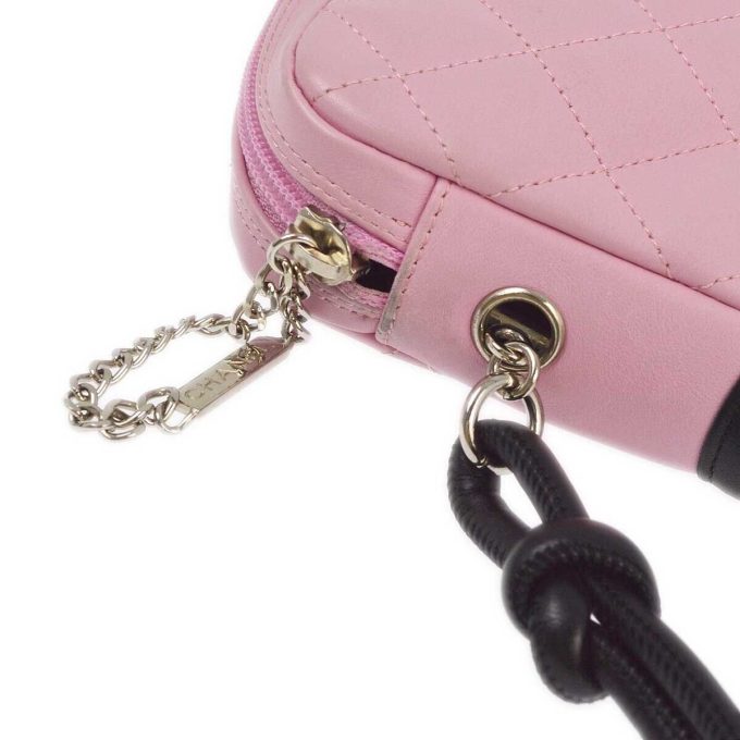 CHANEL Pink Calfskin Cambon Ligne Shoulder Bag XX90195 - Image 7