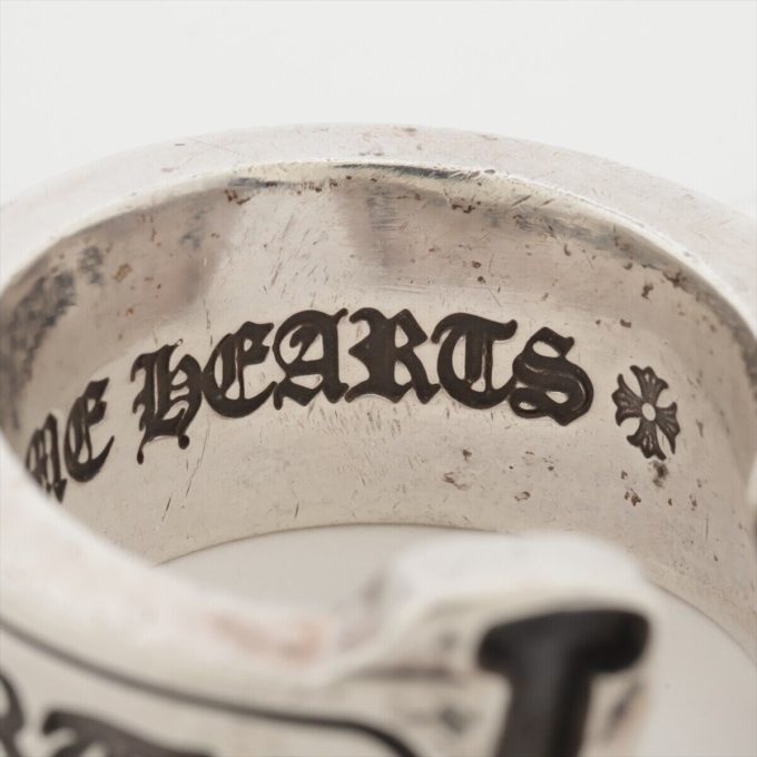 CHROME HEARTS Large Scroll Label Ring 925 21.0g - Image 5