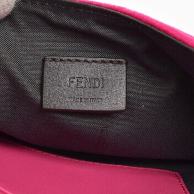 FENDI Pink Velvet Zucca Belt Bum Bag - 8BM008 A8HO - 199.0189 XX01644 - Image 6