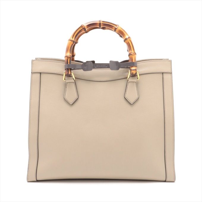 GUCCI Beige Leather 2 Way Handbag 655658 - Image 2