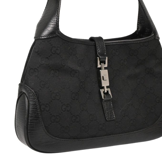 GUCCI Black GG Jackie Handbag 01147/212792 124205 - Image 3