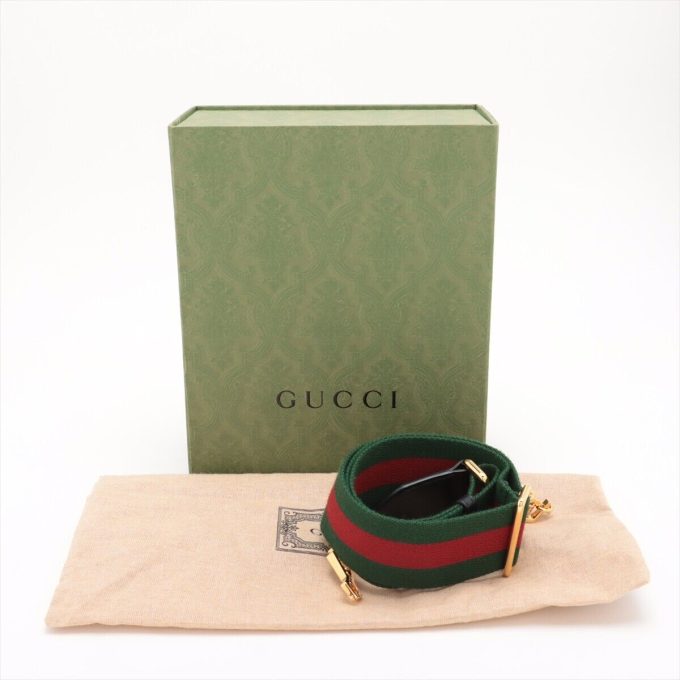 GUCCI Black Leather Shoulder Bag Horsebit 1955 658574 - Image 9