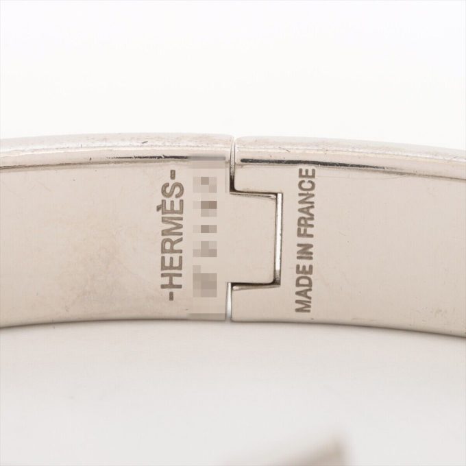 HERMÈS Blue x Silver Bangle, Metal Bangle Fans - Image 6