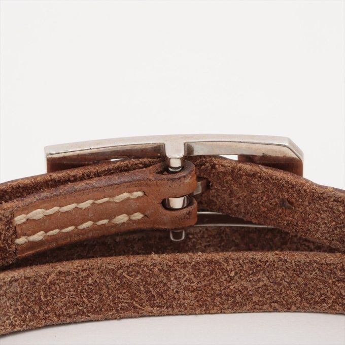 HERMÈS Bracelet GP & Leather Brown for Kelly Aldion - Image 4