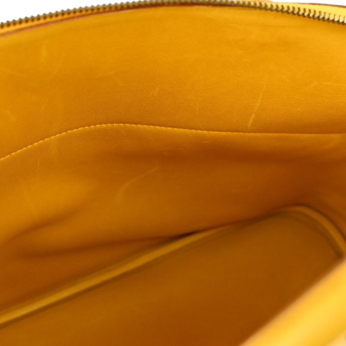 HERMES Jaune Courchevel Bolide 35 Handbag 2way □A 114771 - Image 9