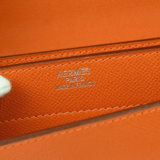 HERMÈS Orange Epsom Kelly Depeche 38 Business Handbag - Image 10