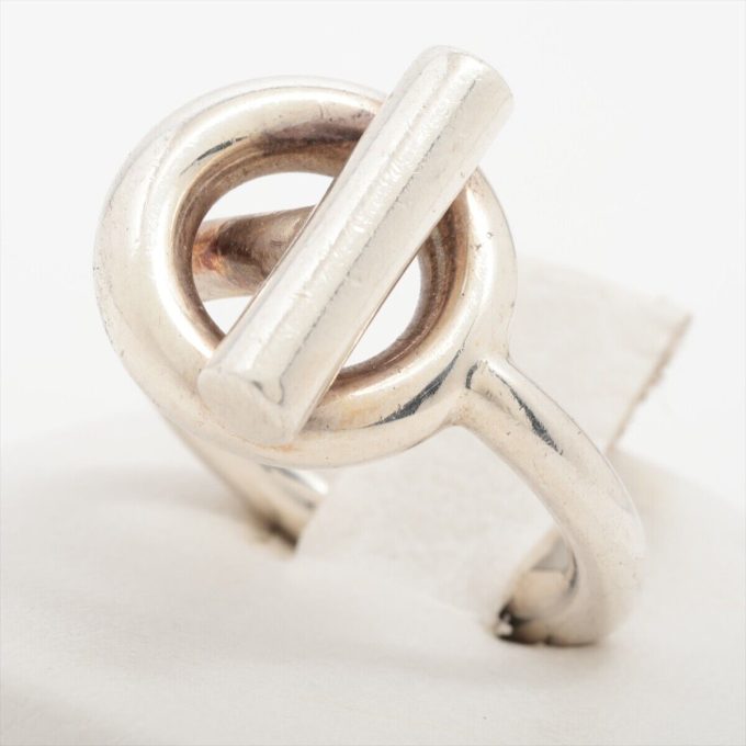 HERMÈS Silver Echappée Ring 52 925 9.0g