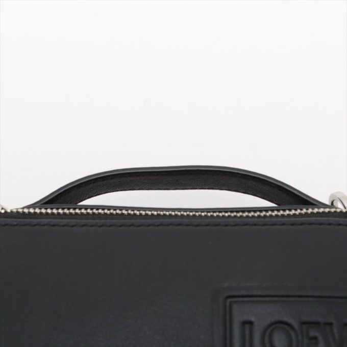 LOEWE Mini Leather 2 Way Shoulder Camera Bag Black - Image 6