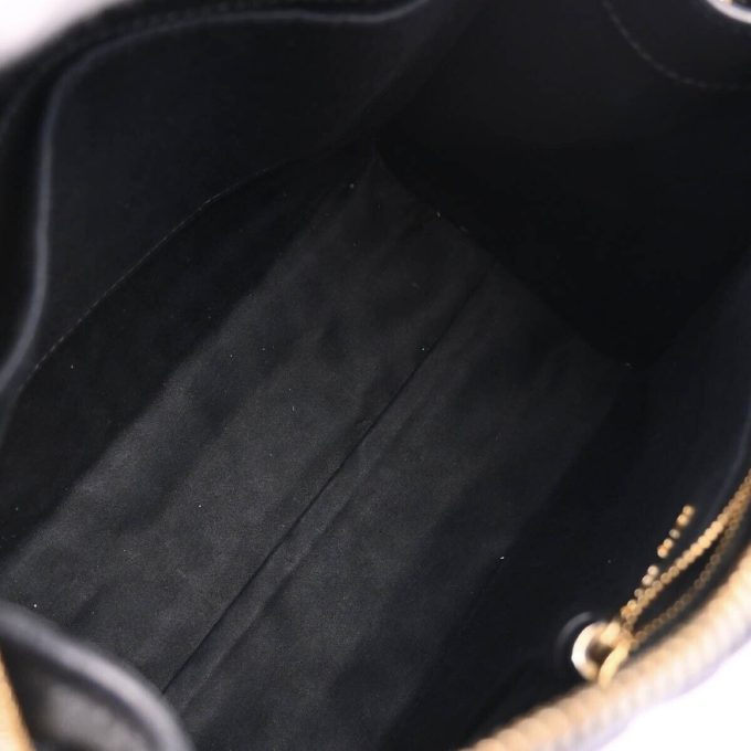 MIU MIU Black Leather 2way Handbag 85:5E:7D:44:08:01:04:E0/5BB111 - Image 8