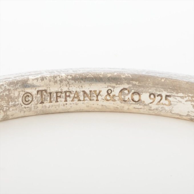 TIFFANY 1837 Narrow Bangle 925 Silver Bracelet 18.5g - Image 5