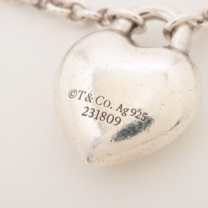 TIFFANY Return to Tiffany Full Heart Bracelet 925 5.3g Silver - Image 5