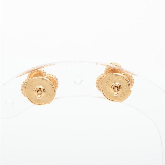 VAN CLEEF & ARPELS Sweet Alhambra Shells Piercing Jewelry 750(YG) 2.6g - Image 3