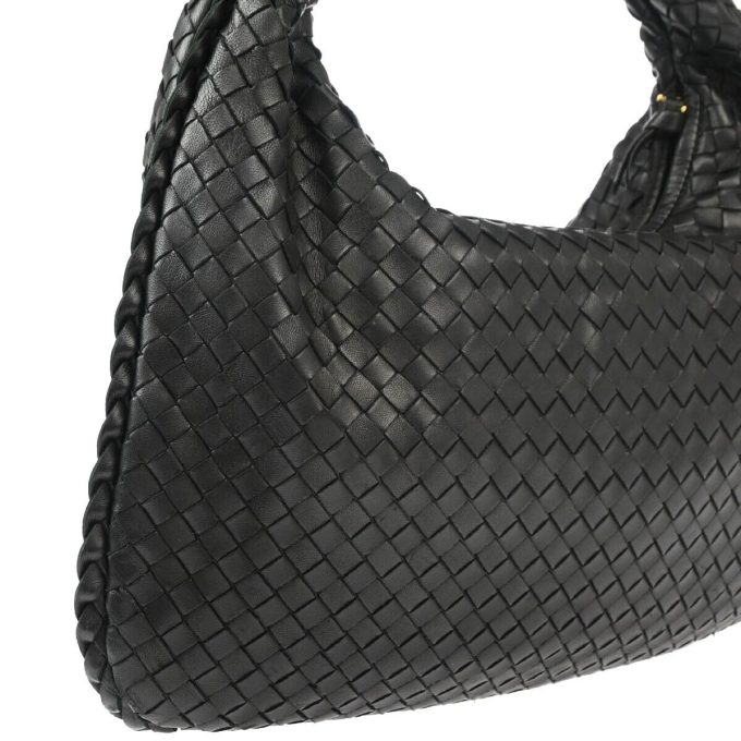 BOTTEGA VENETA Black Intrecciato Hobo Handbag 115653 V0013 - Image 3