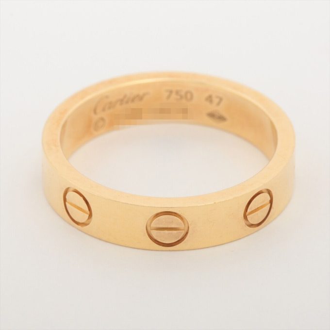 CARTIER 750(YG) Mini Love Ring 3.5g Size 47 - Image 2