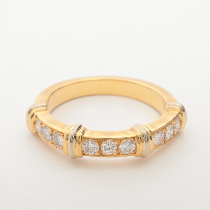 CARTIER Contessa Diamond Ring 750 (YG×WG) 4.1g 50 Distortions