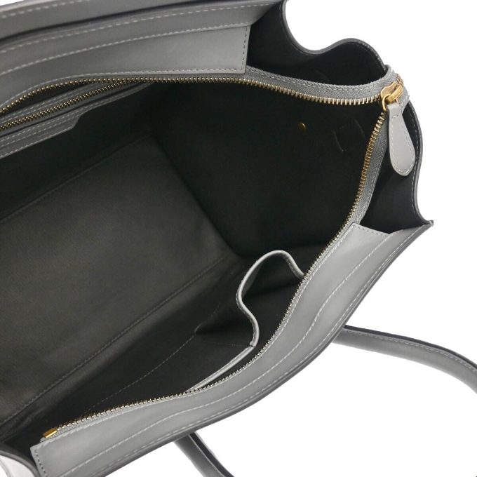 CELINE Gray Mini Luggage Handbag F-GA-0152 114694 - Image 4