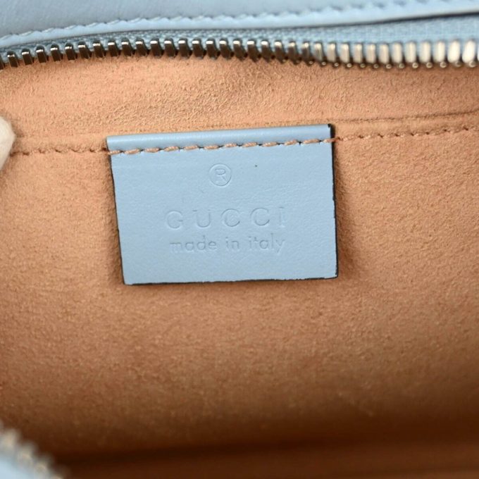 GUCCI Light Blue Marmont Shoulder Bag 447632 520981 143617 - Image 8