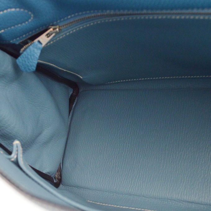 HERMÈS Blue Jean Togo Kelly 32 Handbag 179A □O XX00617 - Image 8