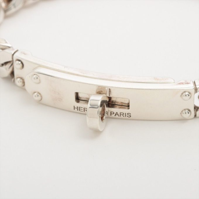 HERMÈS Kelly Gourmetto Bracelet XS 925 Silver 16.5g - Image 3