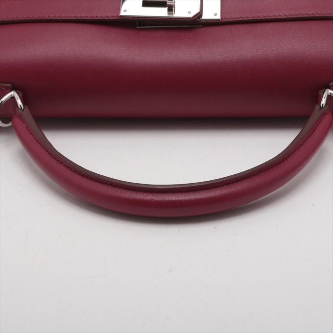 HERMÈS Red Swift Leather Kelly Lakis 40 Tote (2011) - Image 5