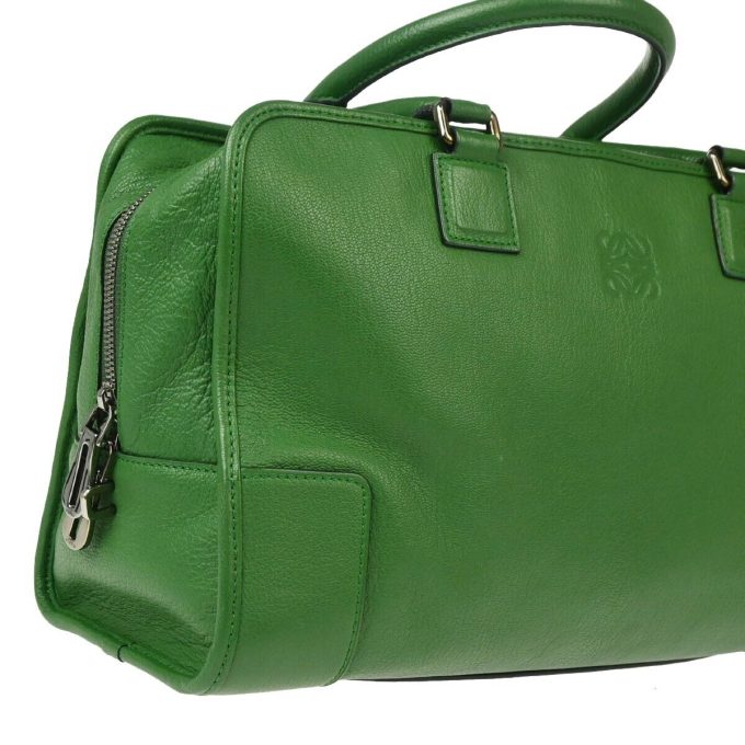 LOEWE Green Amazona 36 Handbag - Image 3